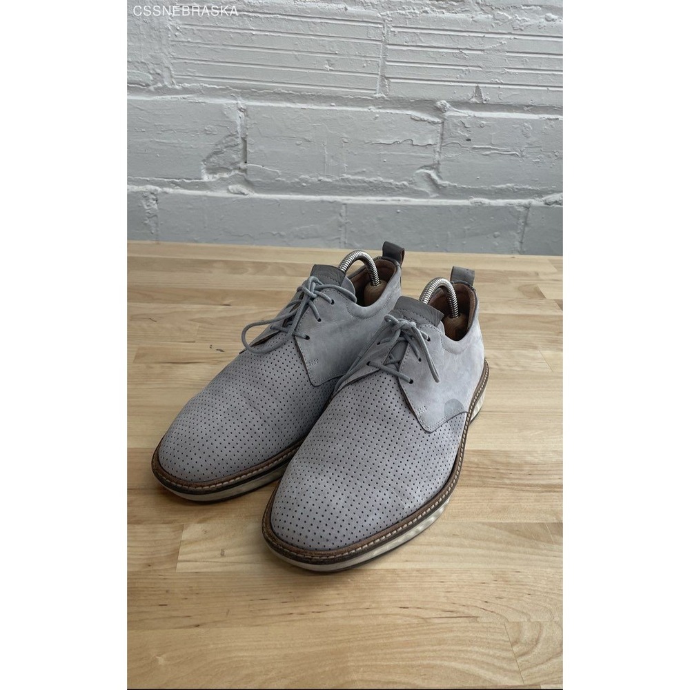ECCO Gray Men's Derby Oxfords - Size 8-8.5